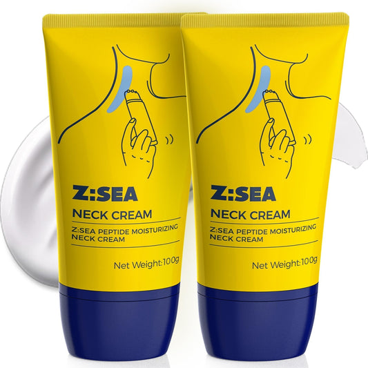 Z:SEA neck firming cream roller close-up showing three rollers for easy application.