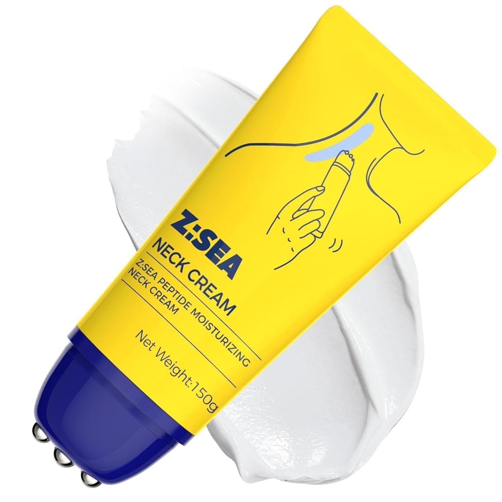 Z:SEA neck roller closeup with three smooth balls for easy, precise application.
