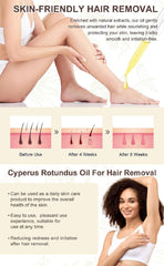 ZTSGU Cyperus Rotundus Oil application steps for easy, non-irritating use.