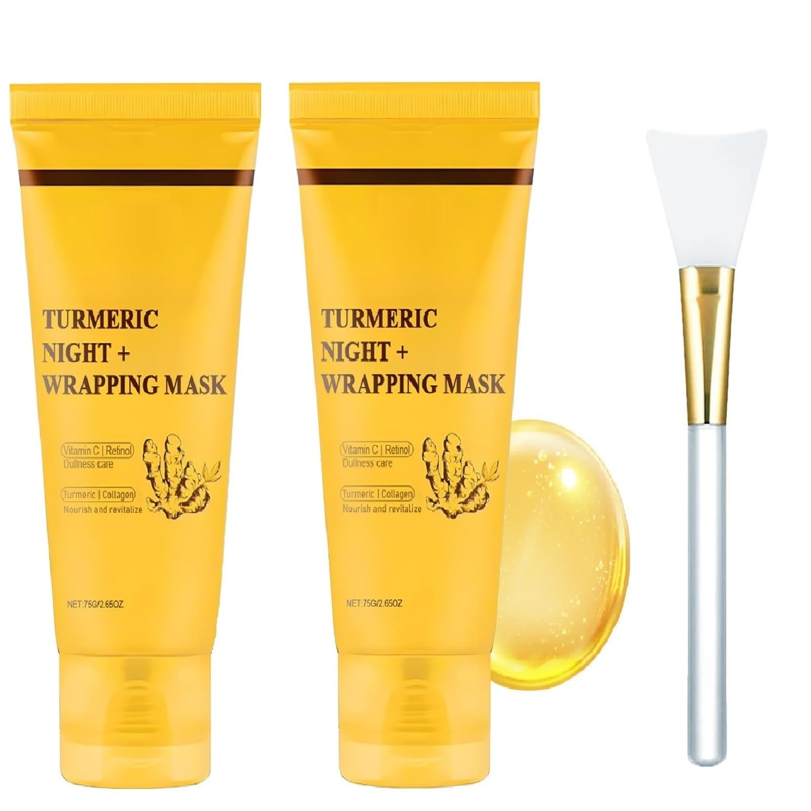 ZTSGU turmeric night wrap mask packaging for deep overnight nourishment