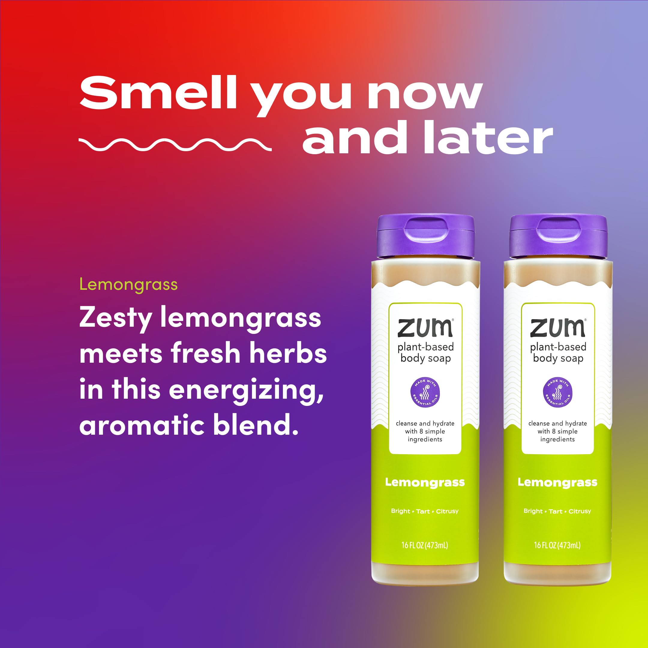 Zum Body Soap Lemongrass lather suggests rich bubbles and moisturizing feel
