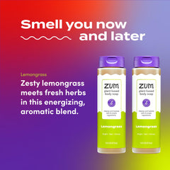 Zum Body Soap Lemongrass lather suggests rich bubbles and moisturizing feel