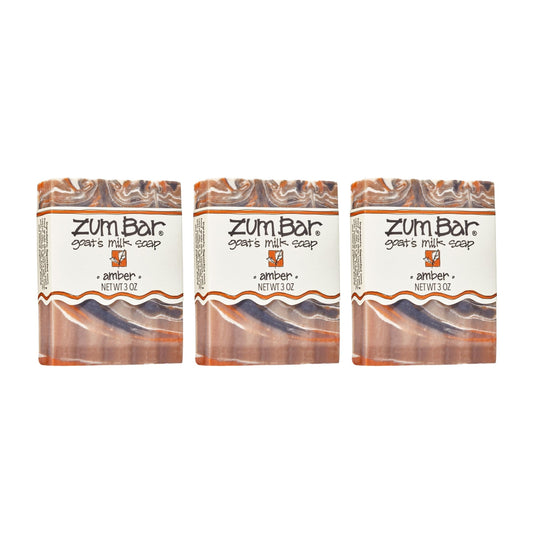 Zum Indigo Wild Goat's Milk Soap Bar Amber pack front—gentle cleansing for hands.