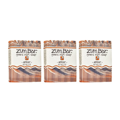 Zum Indigo Wild Goat's Milk Soap Bar Amber pack front—gentle cleansing for hands.