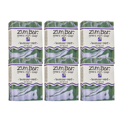 Zum Indigo Wild goat milk soap bar lavender mint closeup for nourishing skin