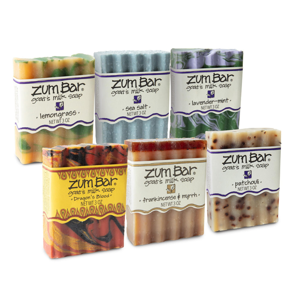 Zum Indigo Wild goat milk soap Lemongrass close-up, bright aroma and gentle cleansing.