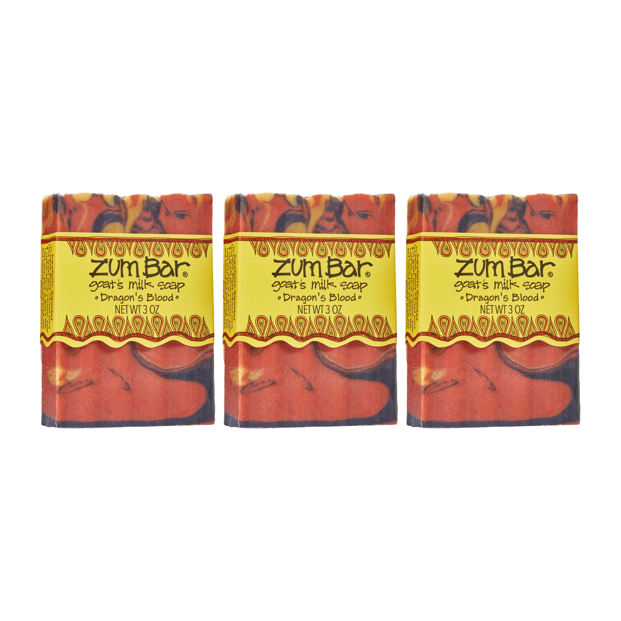 Zum Indigo Wild Goat's Milk Soap Dragon's Blood bar with hydrating lather for hands.