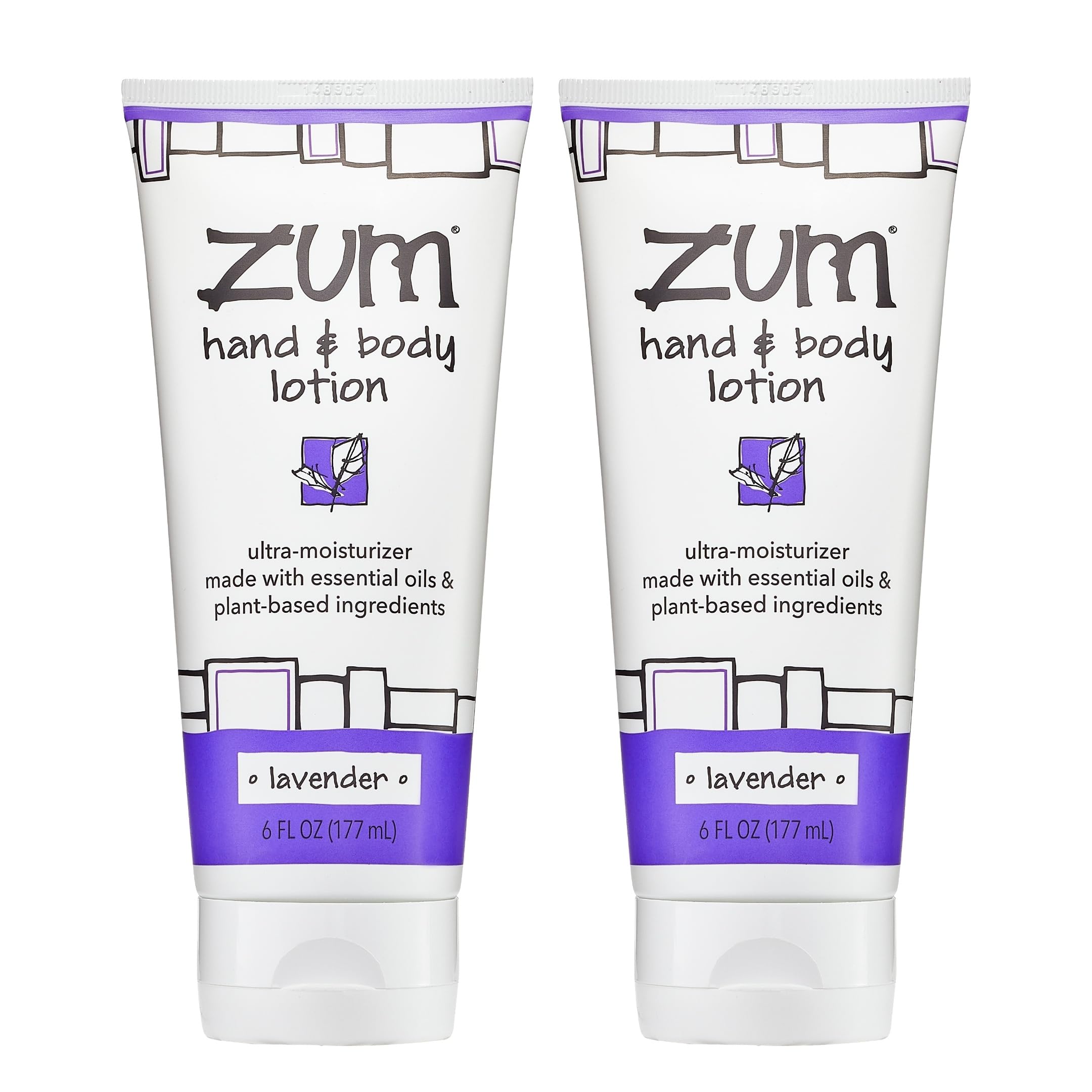 Zum Indigo Wild hand and body lotion bottle with pump for easy application