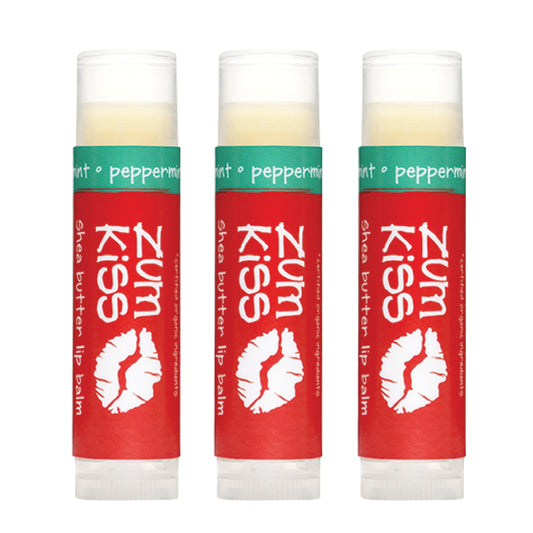 Zum Kiss Stick peppermint pack front for on-the-go hydration and refreshing scent.