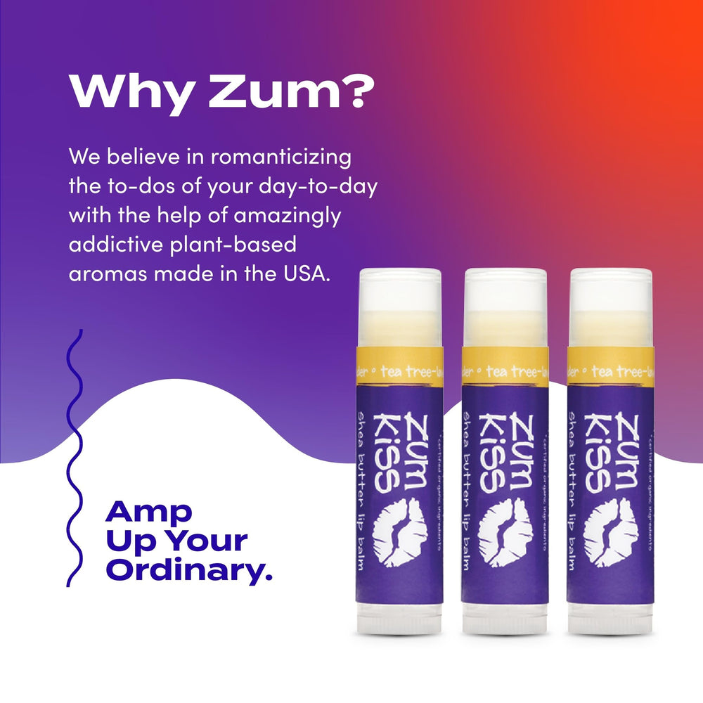 Zum Kiss Stick sunflower oil highlight for lightweight, non-greasy hydration.