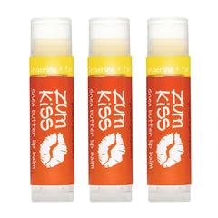 Zum Kiss Stick Tangerine closeup showing smooth lip balm texture for daily hydration
