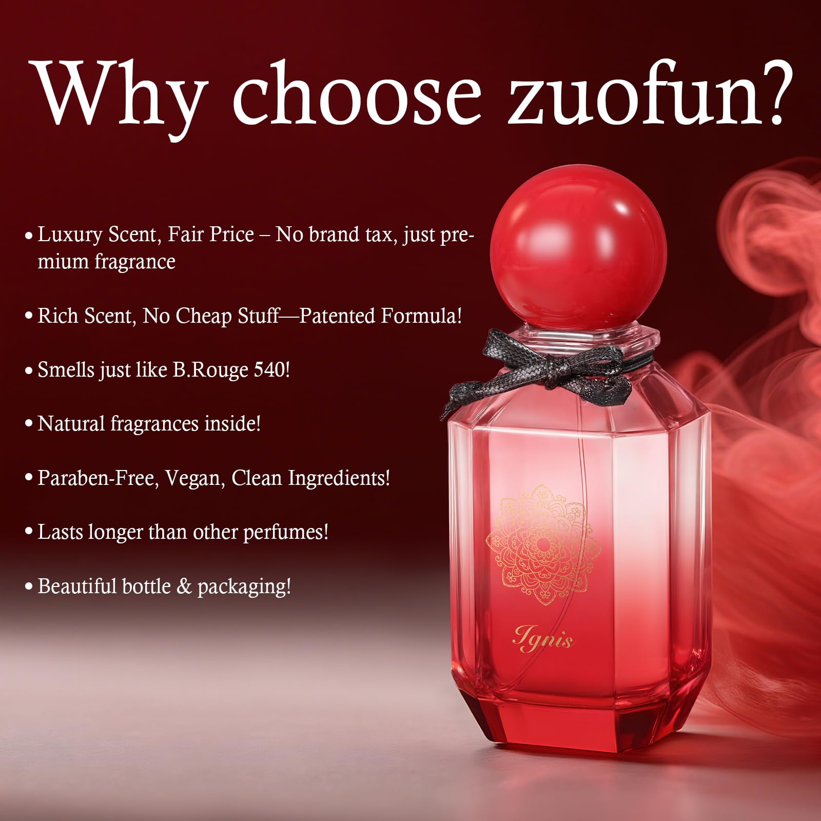 Zuofun No.9 spray mist demonstrates easy, wide-area application for all-day scent.