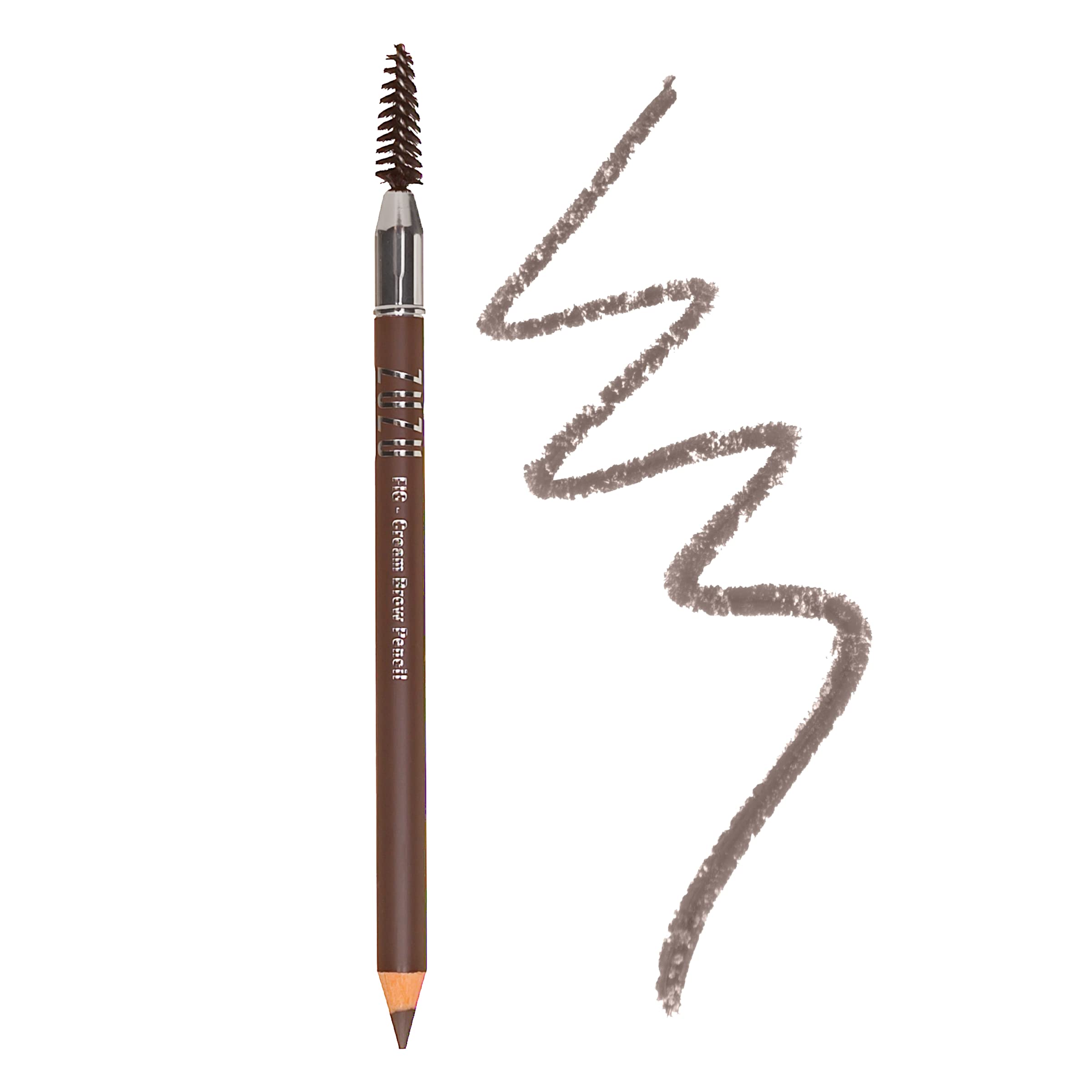 Zuzu Luxe Cream Brow Pencil Fig Brunette for smooth, natural brow definition.
