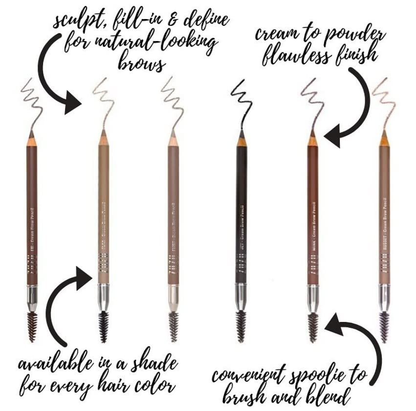 Zuzu Luxe Cream Brow Pencil features a precise tip for sparse-brow definition.