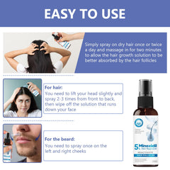 ZVBZVB Minoxidil routine for morning and evening use.