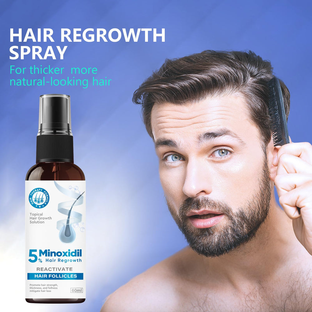 ZVBZVB Minoxidil spray dispensing pump shown for easy daily use.