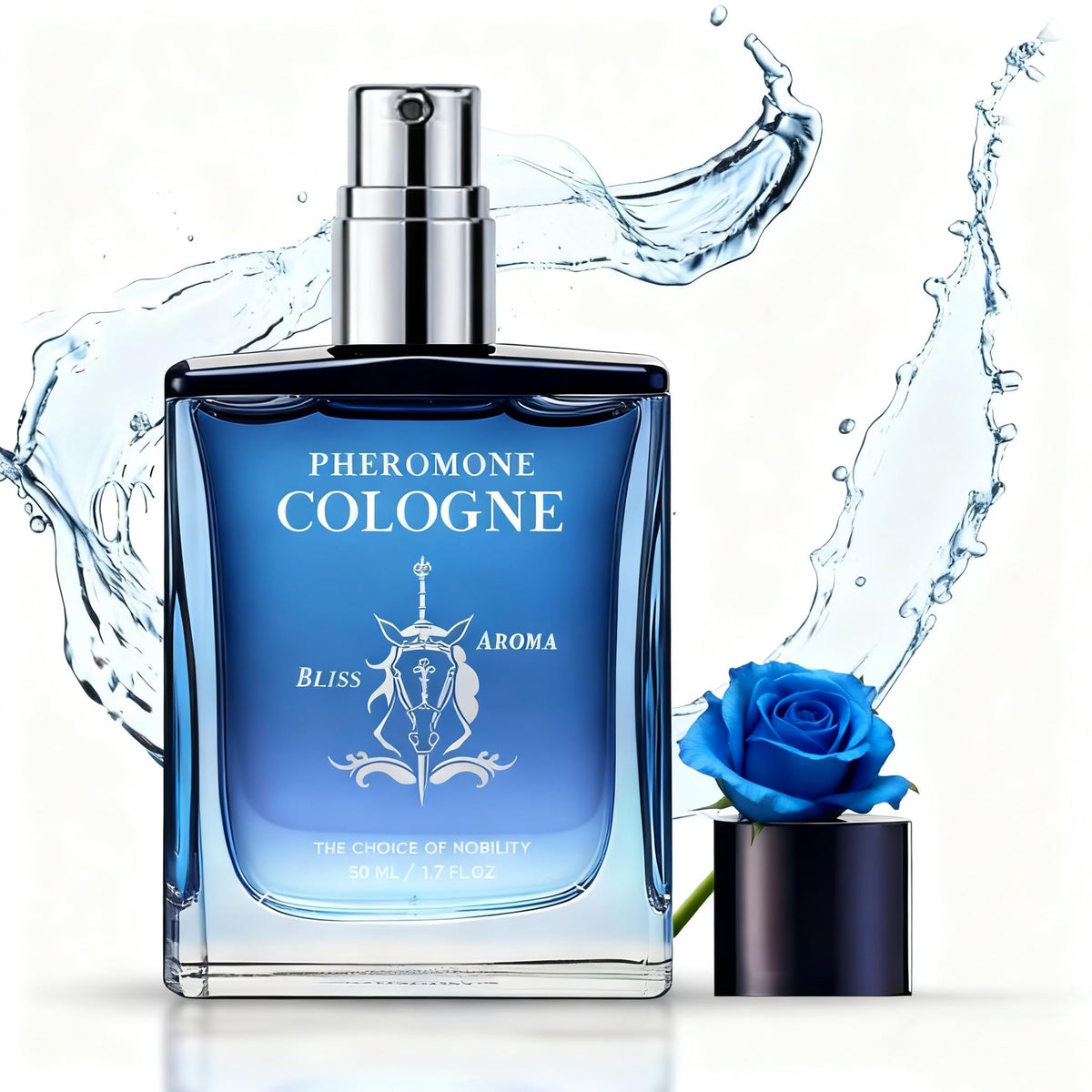 ZVBZVB pheromone cologne bottle on desk for everyday wear.