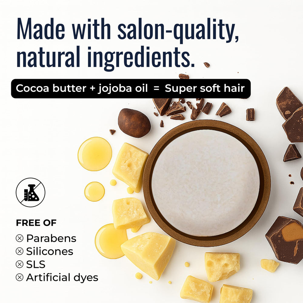 ZWS Essentials Simply Unscented Shampoo Bar on bathroom shelf, compact and leak-free