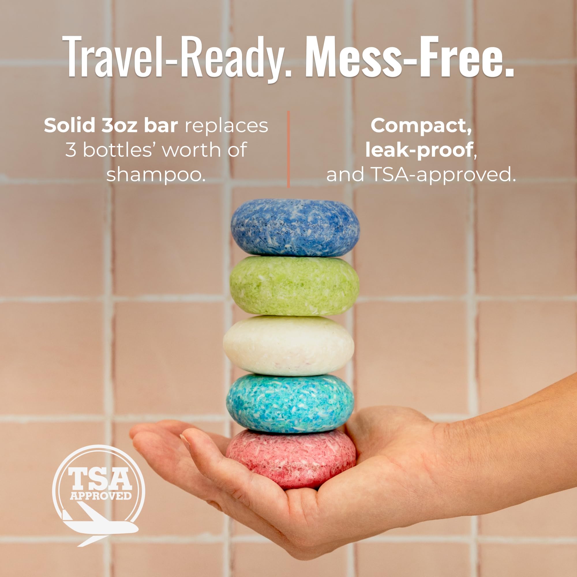 ZWS Essentials Simply Unscented Shampoo Bar in travel case for on-the-go routines