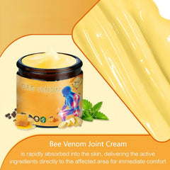 ZXZTSM Bee Venom Relief Cream packaging highlights a gentle, non greasy formula