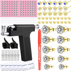 Zygc ear piercing kit with multi-functional gun for precise at-home piercings