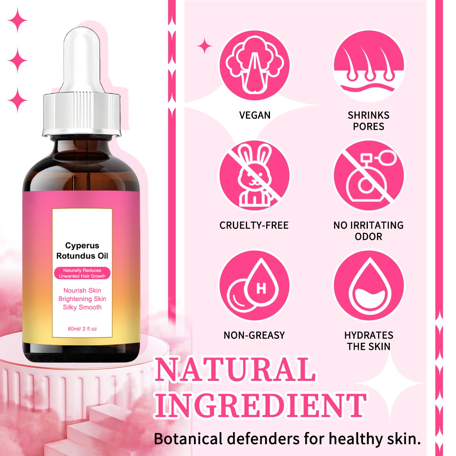 ZYGCDZ oil shows quick non-greasy absorption on skin