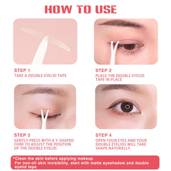 Hypoallergenic ZYQTQZ eyelid tape for sensitive skin.