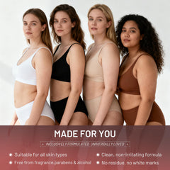 ZZILME Crepe Fix Cream body application on torso for full-body feel.